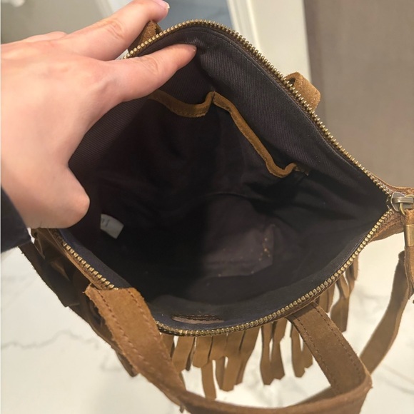 Madewell Brown Crossbody Bag with Fringe Detail - Picture 8 of 8